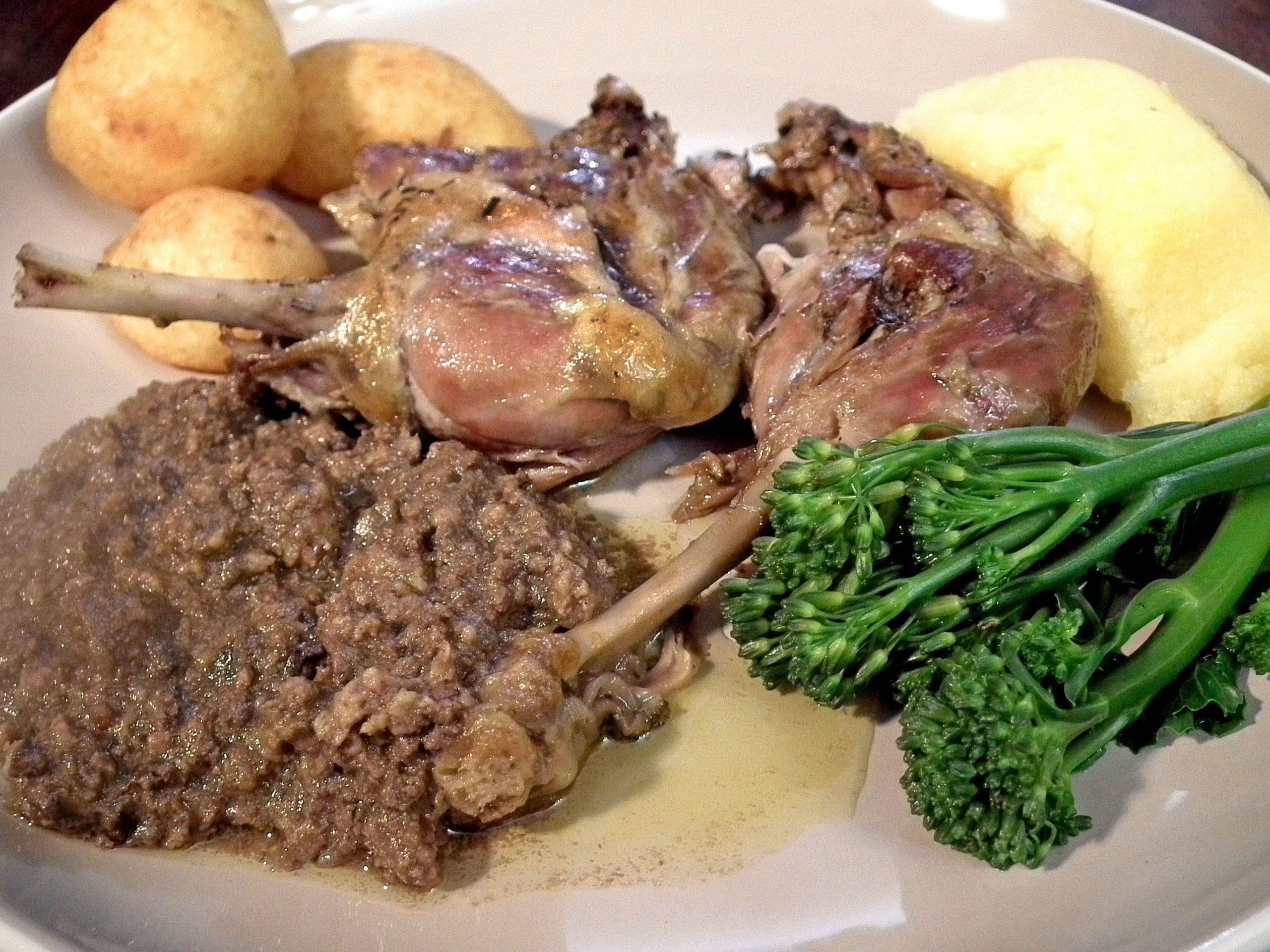 food-fanatic-roasted-duck-preverada Duck with peverada and polenta