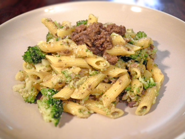 pasta-with-peverada-and-broccoli Fusilli pasta with peverada and broccoli