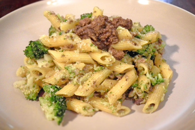 pasta-with-peverada-and-broccoli Fusilli pasta with peverada and broccoli