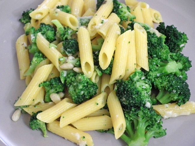 pasta-with-broccoli-food-fanatic Pasta with Broccoli and Pine Nuts