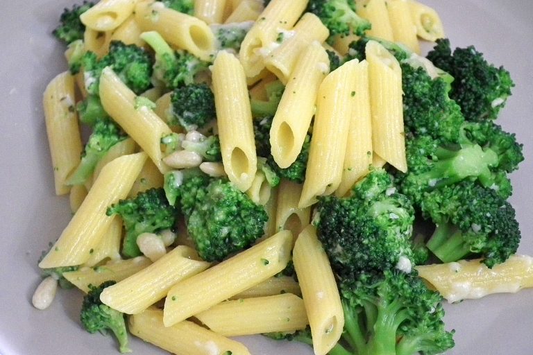 pasta-with-broccoli-food-fanatic Pasta with Broccoli and Pine Nuts
